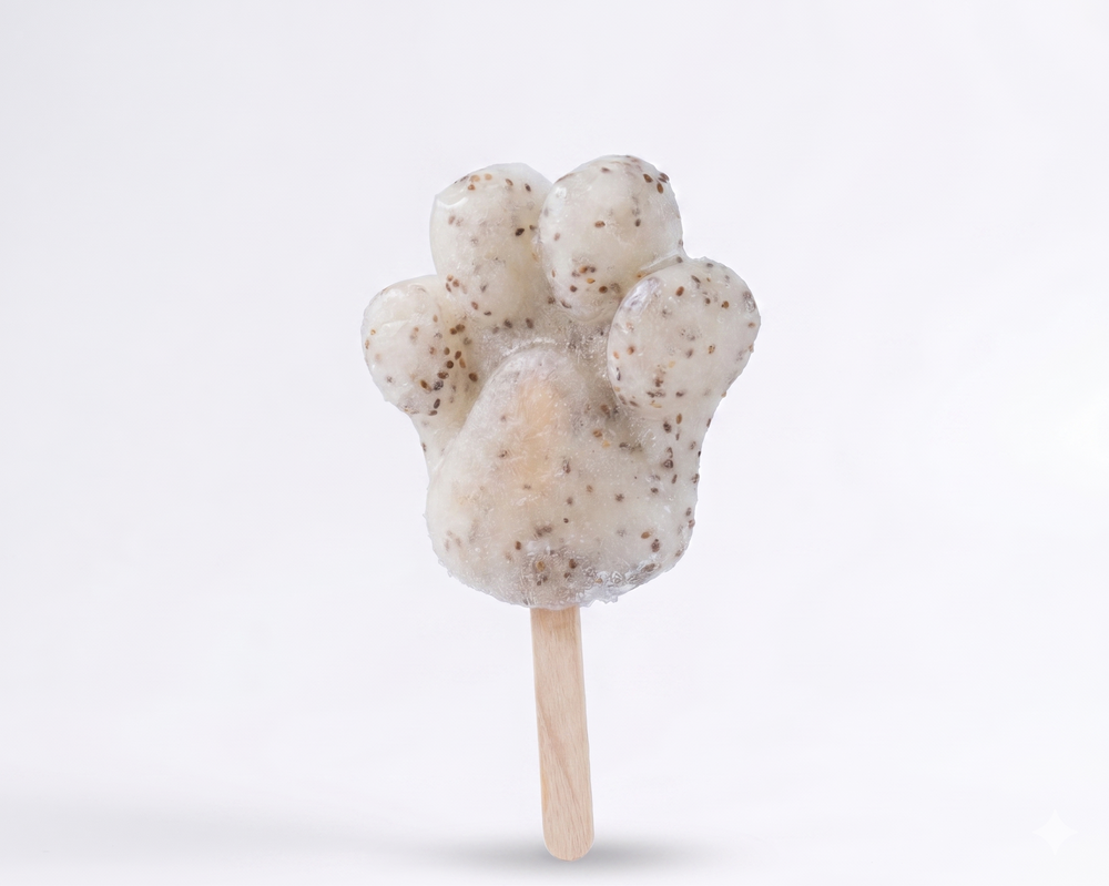 Granité pomme-chia Gustave pour chiens, sur bâtonnet