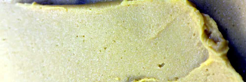 Texture d'une crème glacée artisanale Gustave Glacier, bande large