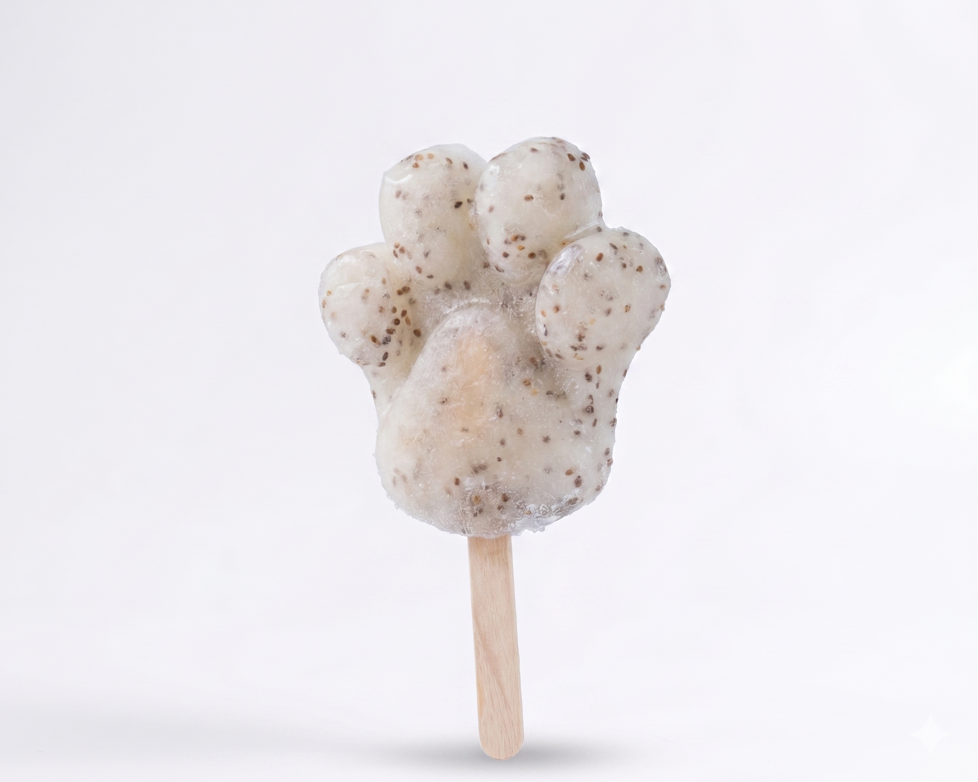 Glace artisanale pour chien Gustave Glacier – bâtonnet pomme chia forme patte