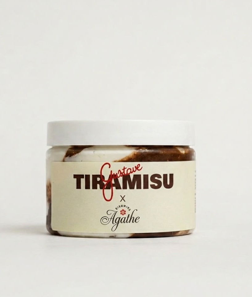 Bocal de crème glacée artisanale au tiramisu Gustave Glacier