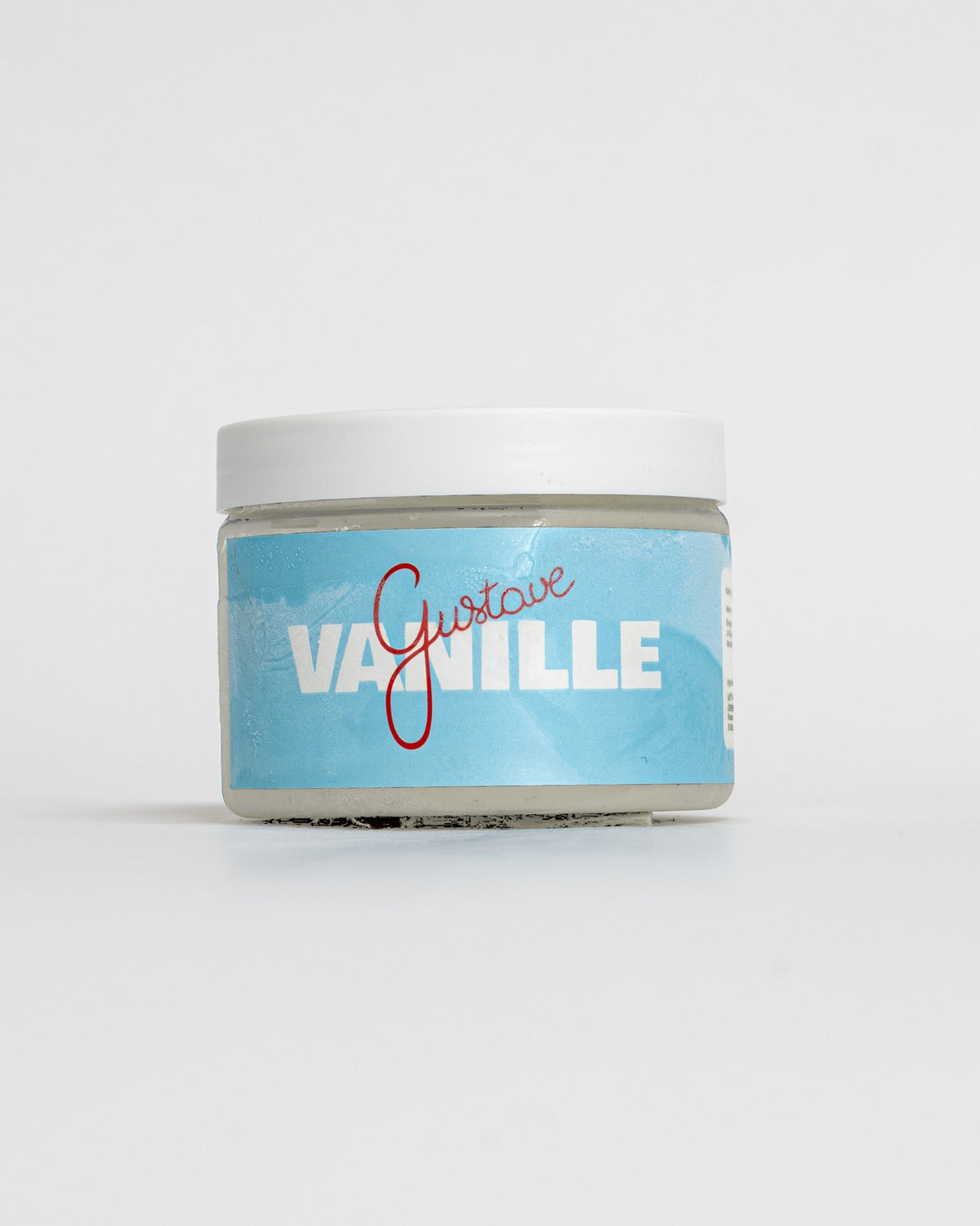 Crème glacée vanille d'Ouganda Gustave Glacier, pot 150ml face