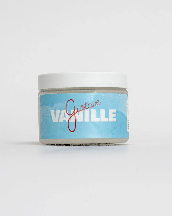 Crème glacée vanille d'Ouganda Gustave Glacier, pot 150ml face